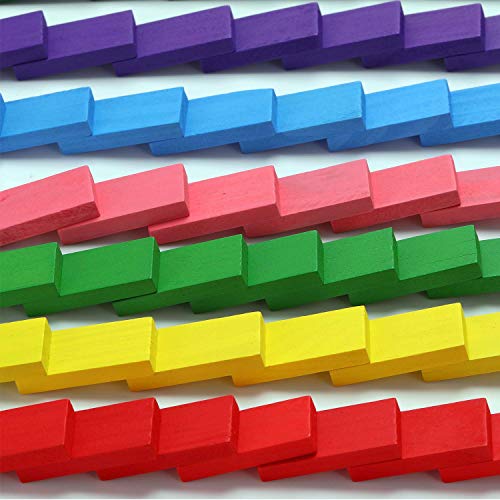 Color Wooden Dominos Blocks Set (150 Pcs)