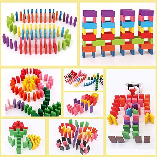 Color Wooden Dominos Blocks Set (150 Pcs)
